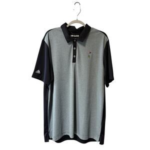 Adidas Climachill Men's XL Golf Post Black and Gray Polo Shirt